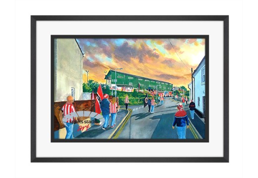 St James' Park Stadium 'Going to the Match' Fine Art Print Exeter City FC St James' Park Stadium 'Going to the Match' Fine Art Print Exeter City FC